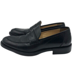 Johnston & Murphy Men's Black Leather Business Dress Slip On Shoes Size 8.5M E7